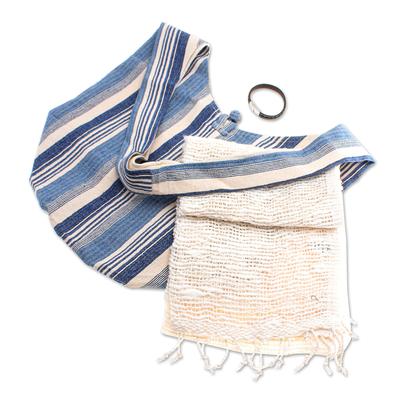 Modern Breeze,'3 Item Curated Gift Set with Scarf Hobo Bag and Bracelet'