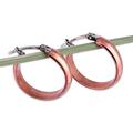 Polished Elegance,'Copper Hoop Earrings with Polished Finish from Armenia'