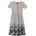 Lularoe Dresses | Lularoe White Black Floral Amelia A-Line Dress Size Small Euc #1216 | Color: Black/White | Size: S