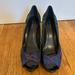 Nine West Shoes | Nine West Heels - Peacock Blue, Green, Purple Pattern Size 8 | Color: Blue/Green | Size: 8