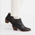 Madewell Shoes | Mw Black Western Boots | Color: Black/Brown | Size: 7.5