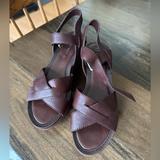 Nine West Shoes | Nine West Platform Sandals Size 8 | Color: Brown | Size: 8