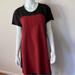 Kate Spade Dresses | Kate Spade Brick/Black Colorblock Aline Short Sleeve Dress With Pockets | Color: Black/Red | Size: 10