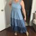 Kate Spade Dresses | Kate Spade Broome Street Denim Tiered Midi Dress | Color: Blue | Size: S