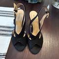 Michael Kors Shoes | Michael Kora Suede Heels | Color: Black | Size: 8