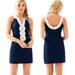 Lilly Pulitzer Dresses | Lilly Pulitzer Valli Shift Dress Navy Gold 2 | Color: Blue/Gold | Size: 2