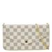 Louis Vuitton Bags | Louis Vuitton Felicie Pochette Damier Azur Crossbody Bag White | Color: White | Size: Os