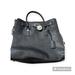 Michael Kors Bags | Michael Kors Large Leather Hamilton Purse Bag Tote Satchel Silver Hardware | Color: Black/Silver | Size: Os