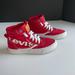 Levi's Shoes | Levi's Kids' Unisex High Top Canvas Lace-Up Sneakers Cd4 Red Size Us:1 | Color: Red/White | Size: 1b