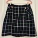 Kate Spade Skirts | Kate Spade - Navy Plaid Wool Blend Skirt | Color: Blue/Green | Size: 2