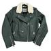 Levi's Jackets & Coats | Levi's Women's Faux Leather Asymmetrical Biker Jacket Faux Fur Collar Sz M Green | Color: Cream/Green | Size: M