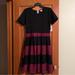 Lularoe Dresses | Lularoe “Amelia” Dress Nwt. Size Xl. Maroon And Black With Pockets | Color: Black | Size: Xl
