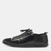 Louis Vuitton Shoes | Louis Vuitton Black Leather And Suede Low Top Sneakers Size 41 | Color: Black | Size: 41