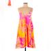 Lilly Pulitzer Dresses | Lilly Pulitzer Casual Floral Beach Dress | Color: Pink/Yellow | Size: M