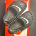 Nike Shoes | Nike Kawa Slides In Black And White. Size- 6c | Color: Black/White | Size: 6bb