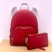 Michael Kors Bags | Michael Kors Jaycee Medium Backpack And Wallet Set Bright Red | Color: Gold/Red | Size: Os