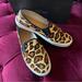J. Crew Shoes | J. Crew Leopard Print Cowhide Slip On Sneakers Shoes Size 10 | Color: Brown/Tan | Size: 10