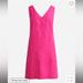 J. Crew Dresses | J. Crew Maxine V-Neck Shift Dress In Linen, Fuschia, Tall Medium (Tm) | Color: Pink | Size: Tm