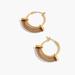 Madewell Jewelry | Madewell Resin Sliding Hoop Earrings | Color: Gold/Tan | Size: Os