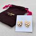 Kate Spade Jewelry | Kate Spade Pansy Blossom Earrings In White And Gold | Color: Gold/White | Size: Os