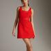 Anthropologie Dresses | Maeve Anthropologie 12 Nwt Sleeveless Red Scoop Neck Mini Dress Holiday Party | Color: Red | Size: 12