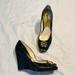 Michael Kors Shoes | Michael Kors Wedges | Color: Black/Gold | Size: 7