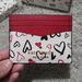 Kate Spade Bags | Kate Spade Staci Boxed Small Heart Card Holder Scribbled Heart | Color: Red/White | Size: Os