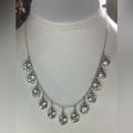 Kate Spade Jewelry | Kate Spade Signed Dangling Crystal Ball Collar Necklace | Color: Silver | Size: Os