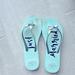 Kate Spade Shoes | Kate Spade Just Married Flip Flops | Color: Blue/Silver | Size: 8-9