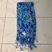 Lilly Pulitzer Accessories | Lilly Pulitzer Scarf Blue Bam Boom Set Gold Bangle Nwot | Color: Blue/Green | Size: Os