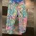 Lilly Pulitzer Pants & Jumpsuits | Lilly Pulitzer Luxletic Crop Workout Capris Euc | Color: Blue/Pink | Size: M