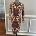 Lularoe Dresses | Lularoe Long Sleeves Dress Women’s Size S | Color: Gold/Purple | Size: S