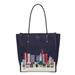 Kate Spade Bags | Kate Spade Winter Wonders Pebbled Leather North South Tote Nwt | Color: Blue/Red | Size: Os