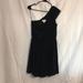 Jessica Simpson Dresses | Jessica Simpson Dress. Black. One Shoulder, Beaded. Size M. Lbd. Worn, No Tag. | Color: Black | Size: M