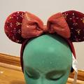 Disney Accessories | Jeweled Minnie Ear Headband // Disney Parks Minnie Mickey Ears Headband | Color: Red/Yellow | Size: Os