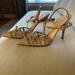 Kate Spade Shoes | Kate Spade Nude Patent Sling Back Heels | Color: Tan | Size: 10
