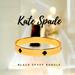 Kate Spade Accessories | Kate Spade Gold Bangle With Black Spades | Color: Black/Gold | Size: Os