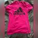 Adidas Tops | Euc Hot Pink Adidas T-Shirt | Color: Pink | Size: M