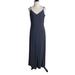 Ralph Lauren Dresses | Lauren Ralph Lauren 8 Navy Blue White Striped Sleeveless Maxi Dress Stretch Knit | Color: Blue/White | Size: 8