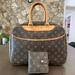 Louis Vuitton Bags | Louis Vuitton Deauville Handbag Tote & Louis Vuitton Compact Zip Wallet | Color: Brown | Size: Os