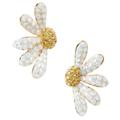 Kate Spade Jewelry | Kate Spade Dazzling Daisies Statement Flower Earrings | Color: Gold/White | Size: Os