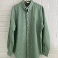 Ralph Lauren Shirts | Mens Ralph Lauren Green/White Pinstripe Collard Dress Shirt. Mens Polo Shirt | Color: Green/White | Size: 16.5