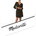 Madewell Dresses | Madewell Tie-Waist Mini Dress In French Daisies S Closet Is Bogo | Color: Black/Yellow | Size: S