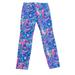 Lilly Pulitzer Pants & Jumpsuits | Lilly Pulitzer Floral Pants Size 2 Skinny 90% Cotton 7% Elastane Stretchy | Color: Blue/Pink | Size: 2