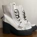 Converse Shoes | Converse Chuck Taylor All Star Gr 82 Womens Size 8 Boots White And Black Heeled | Color: White | Size: 8