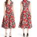 Kate Spade Dresses | Kate Spade Poppy Field Steuctured Midi Dress Size 12 | Color: Brown/Red | Size: 12