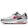 Nike Shoes | Nike Air Max 90 Low Mens Casual Shoes Silver Red Dx4233-001 New Size 10.5 | Color: Red/Silver | Size: 10.5