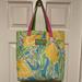 Lilly Pulitzer Bags | Lilly Pulitzer For Este Lauder Print Tote | Color: Blue/Yellow | Size: Os