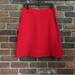 Kate Spade Skirts | Kate Spade Skirt The Rules Wool Blend Orange A Line Skirt Sz 10 (W32 X L21.5) | Color: Orange/Red | Size: 10