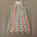 Lilly Pulitzer Dresses | Lilly Pulitzer Beautiful Sunrise Orange & Aqua Truly Petal Lace Dress Size 8 | Color: Blue/Orange | Size: 8